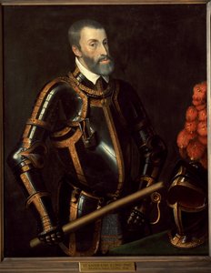 Portret van Karel V, keizer van Duitsland door Titian (c.1488 1576) (manner of)