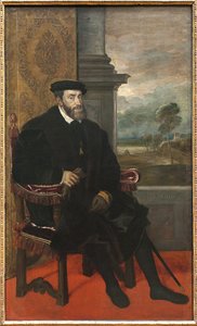Keizer Karel V (Karel van Habsburg) door Tiziano Vecelli
