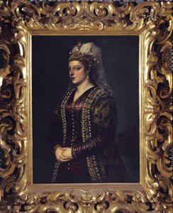 Portret van Caterina Coronaro 1542 door Tiziano Vecelli