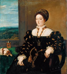 Portret van Eleonora Gonzaga, Hertogin van Urbino door Tiziano Vecelli