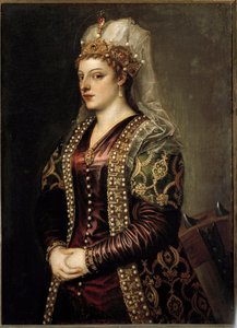 Portret van de koningin van Cyprus Caterina Cornaro, als Sint Catharina van Alexandrië