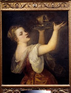 Salome met het hoofd van Johannes de Doper door Tiziano Vecelli
