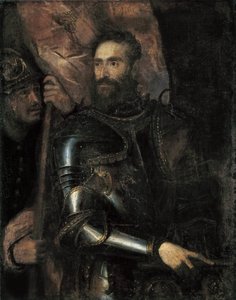 Portret van Pier Luigi Farnese door Titian