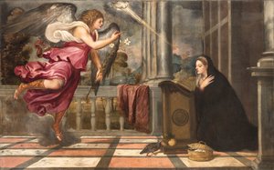 De Annunciatie door Titian