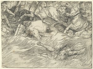 De onderdompeling van het leger van de Farao in de Rode Zee