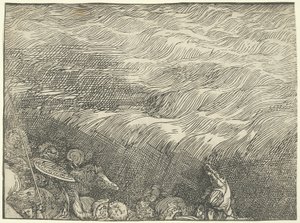 De onderdompeling van het leger van de Farao in de Rode Zee door Titian
