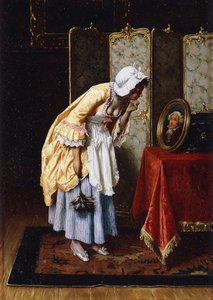 De Geheime Vereerder, 1871 door Tito Conti