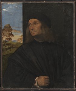 Portret van de Venetiaanse Schilder Giovanni Bellini (?)