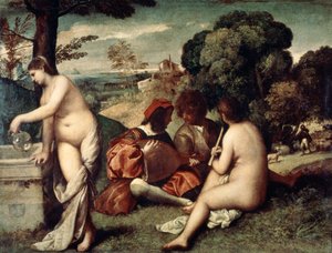 Concert champetre, Het Pastorale Concert, c1510-1511