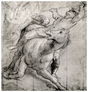 Ruiter valt, c1565, 1937 door Tiziano Vecelli