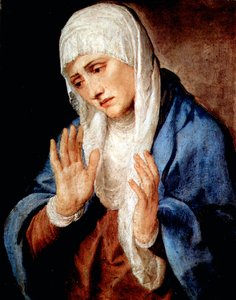 Mater Dolorosa, 1554 door Tiziano Vecelli