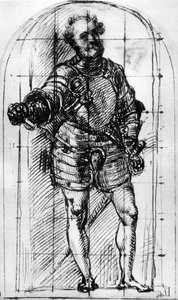 Schets voor het portret van de Hertog van Urbino, 1536, 1937 door Tiziano Vecelli