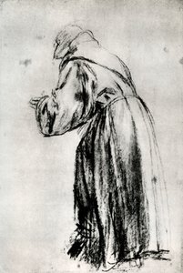 Studie voor de St Bernardino in het Votiefbeeld van Doge Gritti, ca. 1535, 1937 door Tiziano Vecelli