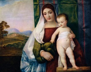 De zigeuner Madonna door Tiziano Vecelli