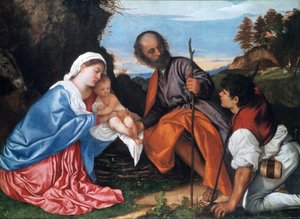 De Heilige Familie met een herder, ca. 1510