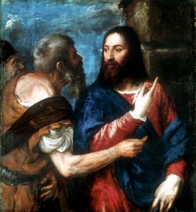 De belastingpenning, 1560-1568 door Tiziano Vecelli