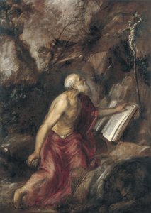 De boetvaardige Sint Hiëronymus door Tiziano Vecelli