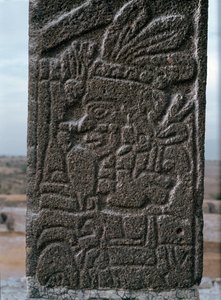Reliëf van de tempel van Tlahuizcalpantecuhtli door Toltec Toltec