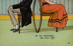 Op huwelijksreis, de eerste ruzie