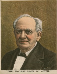 Portret van P T Barnum, The Biggest Show on Earth door Tom Merry