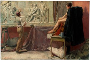 Het atelier van de beeldhouwer
