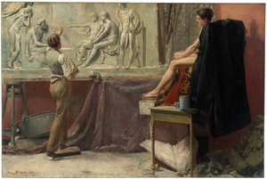 Het atelier van de beeldhouwer