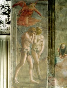 Adam en Eva verdreven uit het paradijs, ca. 1427 (voor restauratie) door Tommaso Masaccio
