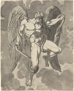 Saturnus Worstelt met een Slang door Tommaso Minardi