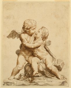 Tekening, Twee kussende cupido