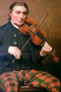 Portret van Niel Gow, Blair Castle, Blair Atholl, Perthshire, Schotland door Tony Evans