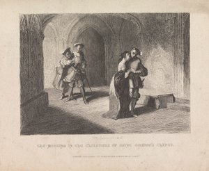 De ontmoeting in de kloosters van de Sint-Joriskapel door Tony Johannot