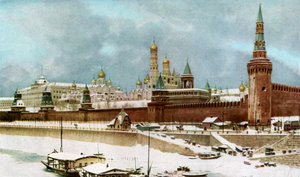 Het Kremlin, Moskou, Rusland, ca. 1930s