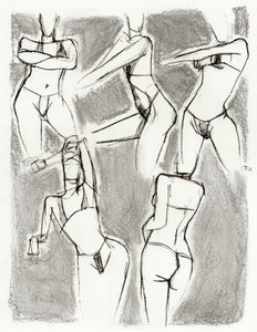 Dynamische figuurstudies door Tore Bahnson