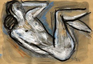 Expressieve figuurstudie door Tore Bahnson