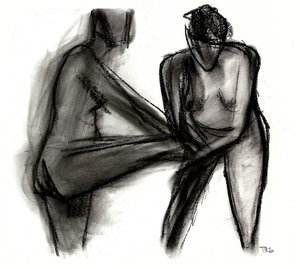 Expressieve naaktfiguren door Tore Bahnson