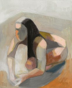 peinzende abstracte figuur