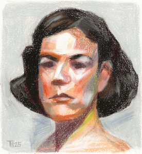 Levendig vrouwelijk portret