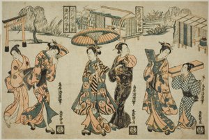 Meisjes van Fukagawa - Een Drieluik (Fukagawa musume sanpukutsui)