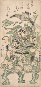 Ichimura Manzo als Yatsushi Goro en Segawa Kikujiro als Yatsushi Shosho, ca. 1745 door Torii Kiyomasu I