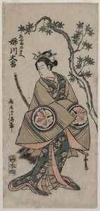 Anekawa Daisuke als Ayame-no-mae door Torii Kiyomitsu