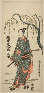 De acteur Bando Hikosaburo II door Torii Kiyomitsu I