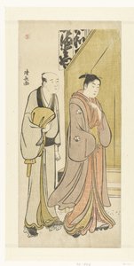 Acteur Iwai Hanshiro IV in het dagelijks leven door Torii Kiyonaga