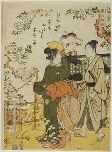 Asuka no Suika, uit de serie "Acht scènes van Edo (Koto hakkei)" door Torii Kiyonaga