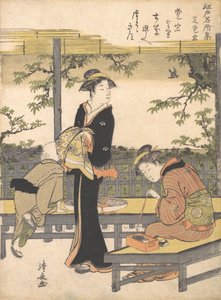 Atago Hill in Shiba door Torii Kiyonaga