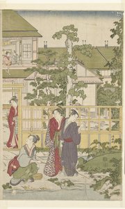 Blindemannetje spelen door Torii Kiyonaga