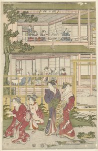 Blindemannetje spelen door Torii Kiyonaga