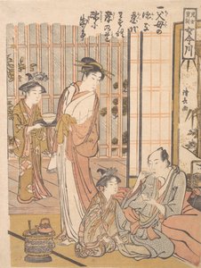 Vergeten van kinderlijke plicht door Torii Kiyonaga