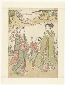 Het uur van de aap door Torii Kiyonaga