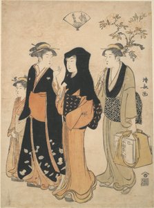 Hina-poppenfeest van de Vijf Festivals door Torii Kiyonaga