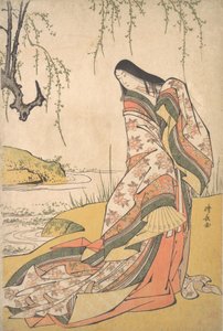 Kanjo: Een hofdame, ca. 1790 door Torii Kiyonaga